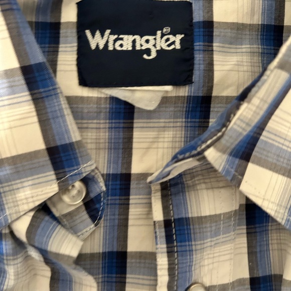 Wrangler pearl button snap men’s medium - Picture 3 of 3